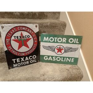 Texaco Motor Oil‎ Vintage Look Metal Sign Motor Oil Gasoline Truck Brand New